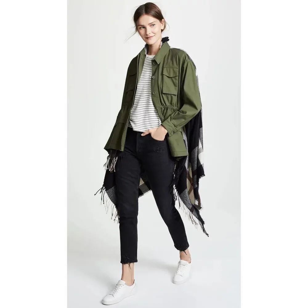 BB Dakota and those available at Revolve, this is a women's olive green utility